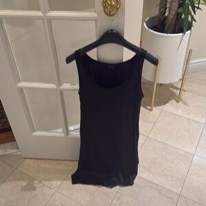 Theory black silk short dress size 4